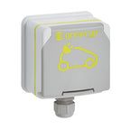 Prise recharge véhicule électrique Green'up Access 090476 16 A 230 V 3,7 kW avec patère et disjoncteur différentiel