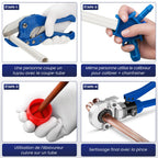Pince à sertir multicouche cuivre AK-26 10 mâchoires TH V kit coupe-tube calibreur ébavureur mallette