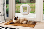 Chatière électronique pour chats et petits chiens 178 x 170 mm avec puce ou RFID mode couvre-feu 32 animaux 12 mois d’autonomie