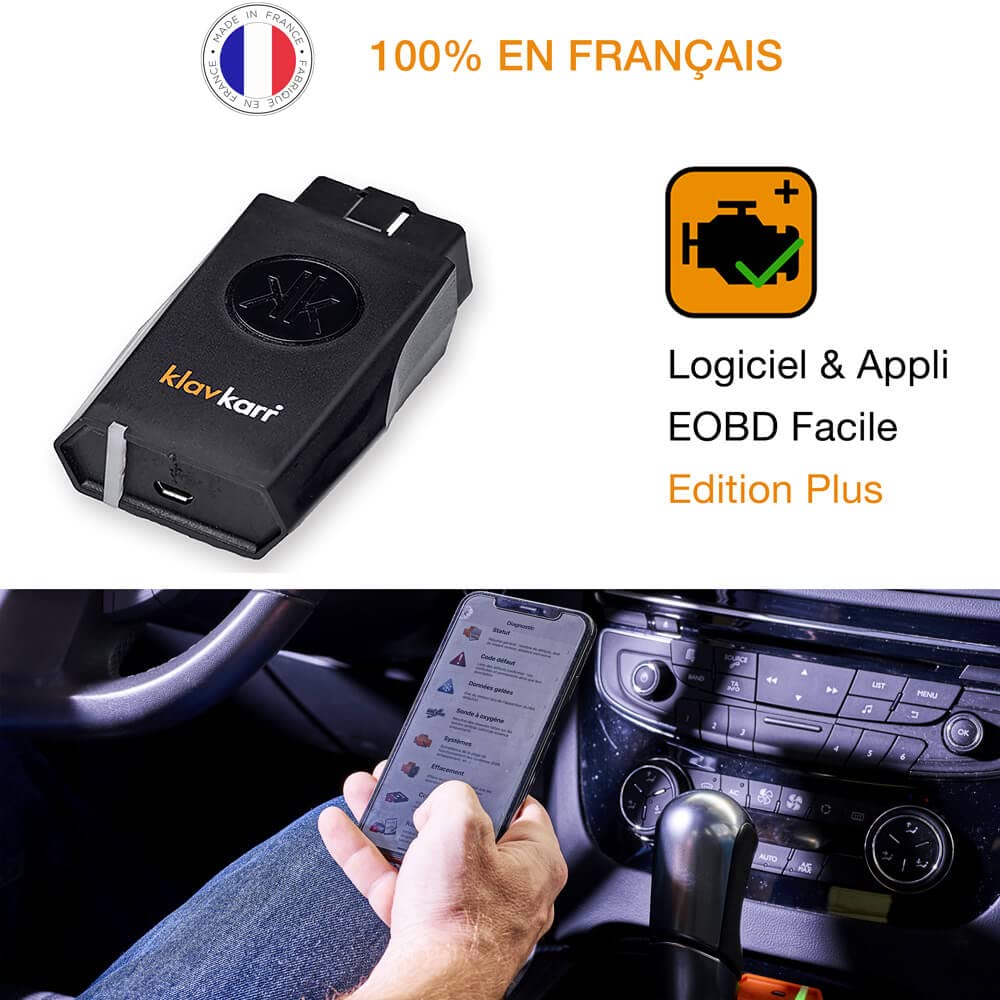 Outil de diagnostic automobile OBD2 210 Bluetooth pour essence et diesel compatible Windows Mac iPhone Android