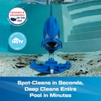 Aspirateur de Piscine et Spa Sans Fil Max Li avec Moteur P30 Batterie Lithium-Ion 2200 mAh Autonomie jusqu'à 1 Heure