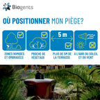 Piège Extérieur Anti-Moustiques Tigres BG-Mosquitaire Season Pack 6 Mois 3 Attractifs Odorants 2 Sacs Collecteurs