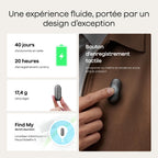 Enregistreur vocal IA NotePin S 64 Go transcription IA 112 langues autonomie 20 h microphone intégré MP3 avec 4 accessoires