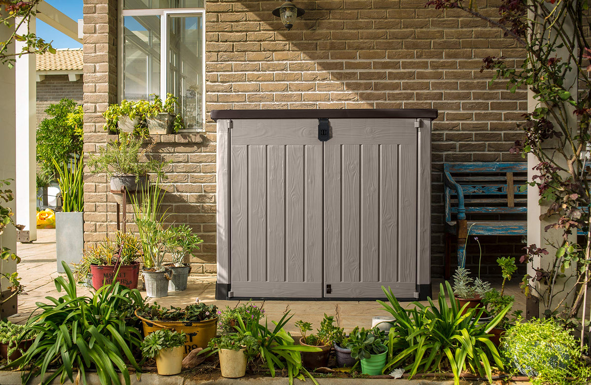 Abri Poubelle Horizontal SIO Pro 1200 L 145,5 x 82 x 123 cm avec Plancher Verrouillable