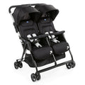 Poussette double tandem OHlalà Twin pliable 8 kg 2 places harnais 5 points assises inclinables capotes extensibles