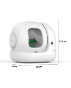Litière autonettoyante pour chat Pura Max 2 76 L application nettoyage automatique anti-pincement désodorisation