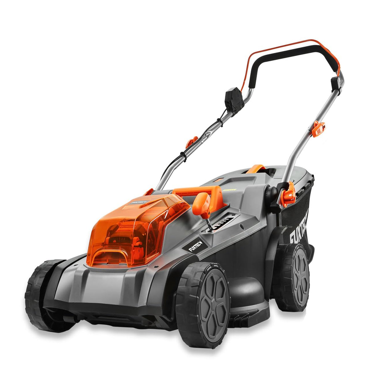 Tondeuse à gazon sans fil FX-E2RM43SET 40 V 43 cm bac de ramassage 40 L hauteur de coupe 25 à 75 mm 2 batteries 20 V
