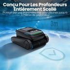 Robot nettoyeur de piscine sans fil YYY-PC10 18927 L/h batterie 5200 mAh panier filtrant 4 L filtre 150 µm