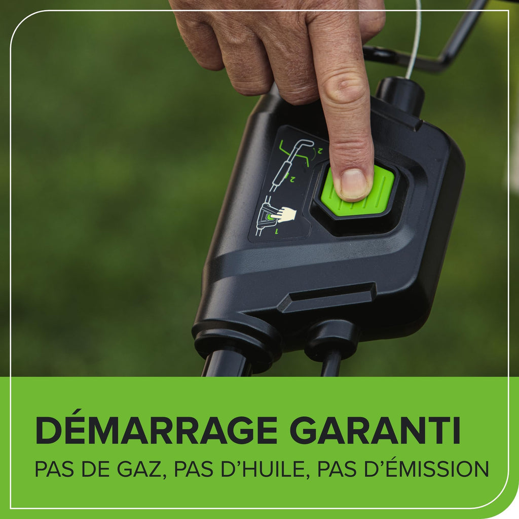 Tondeuse à gazon sans fil GD24X2LM46SPK4X 48 V autotractée 46 cm sac 55 L 2 batteries 24 V 4 Ah chargeur double