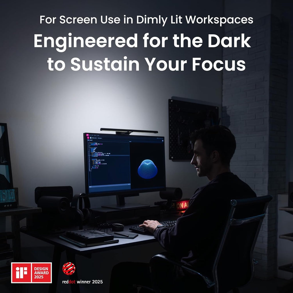 Lampe de bureau LED ScreenBar Halo 2 éclairage avant arrière 5 W 5 V réglable Bluetooth télécommande sans fil dimmable