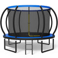 Trampoline extérieur rond 228 cm modèle 0534 filet de sécurité 42 ressorts échelle charge 50 kg