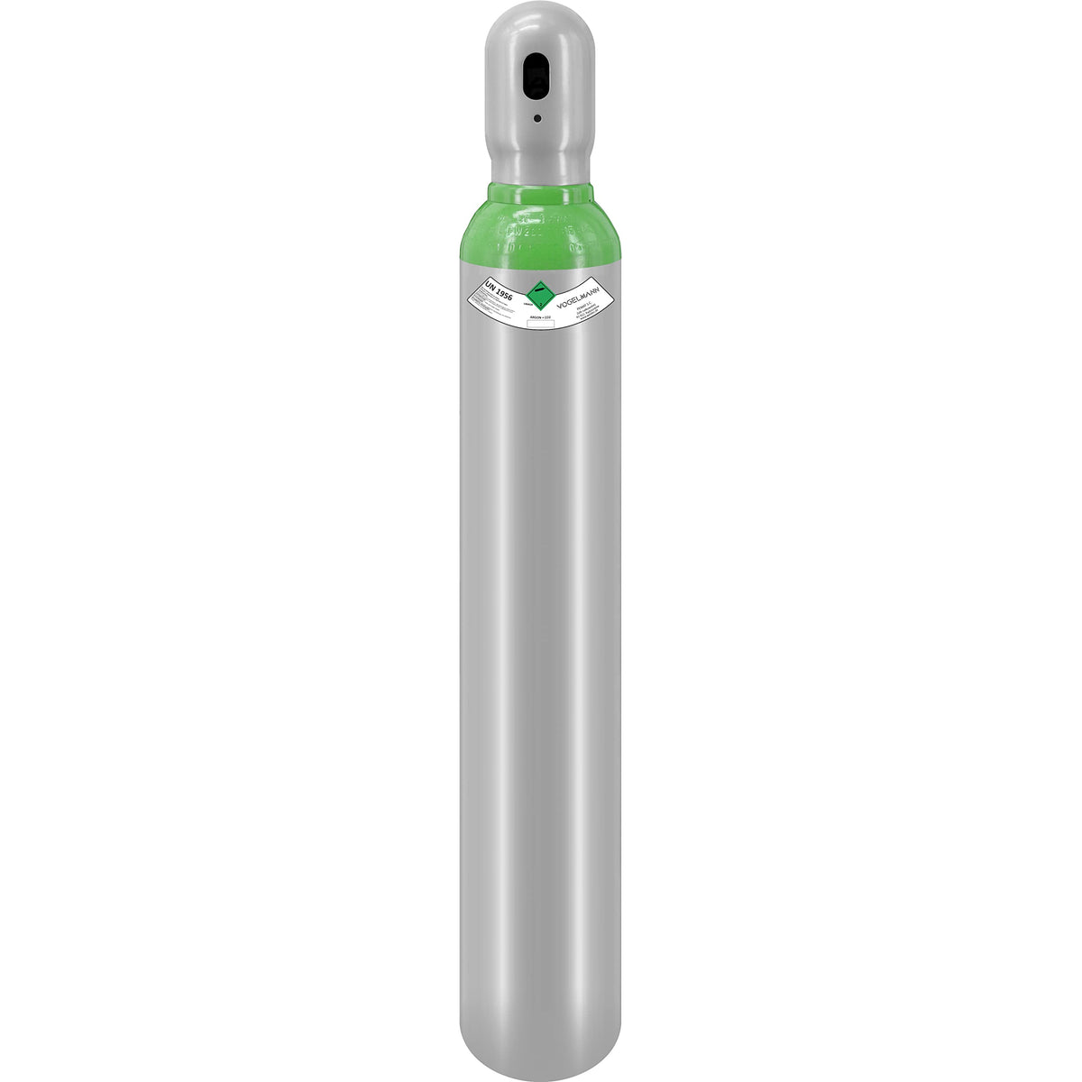 Bouteille de Gaz Argon CO2 B10 10 L 200 bar 2,4 m³ Soupape W21,8x1/14 DIN 477 Capot de Protection