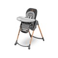 Chaise haute évolutive 6-en-1 Minla 2713750110 de la naissance à 14 ans 60 kg 9 hauteurs 5 inclinaisons plateau réglable et pliable