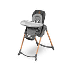 Chaise haute évolutive 6-en-1 Minla 2713750110 de la naissance à 14 ans 60 kg 9 hauteurs 5 inclinaisons plateau réglable et pliable