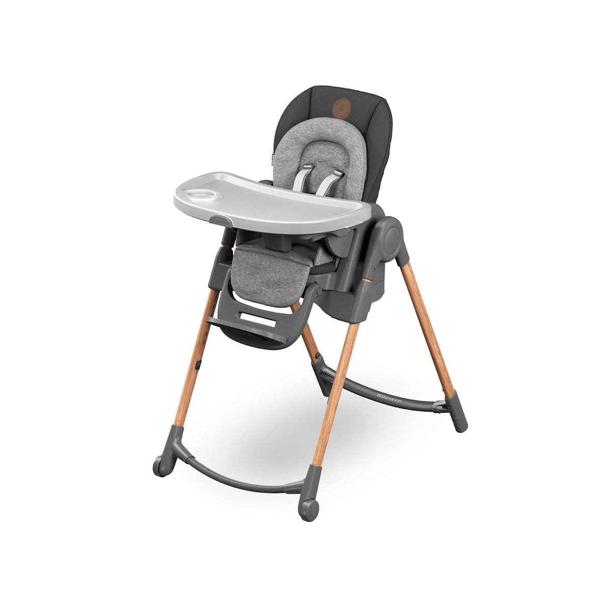 Chaise haute évolutive 6-en-1 Minla 2713750110 de la naissance à 14 ans 60 kg 9 hauteurs 5 inclinaisons plateau réglable et pliable