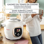 Multicuiseur haute pression Cookeo+ 6 L 1600 W programmable 6 modes de cuisson 150 recettes intégrées écran tactile