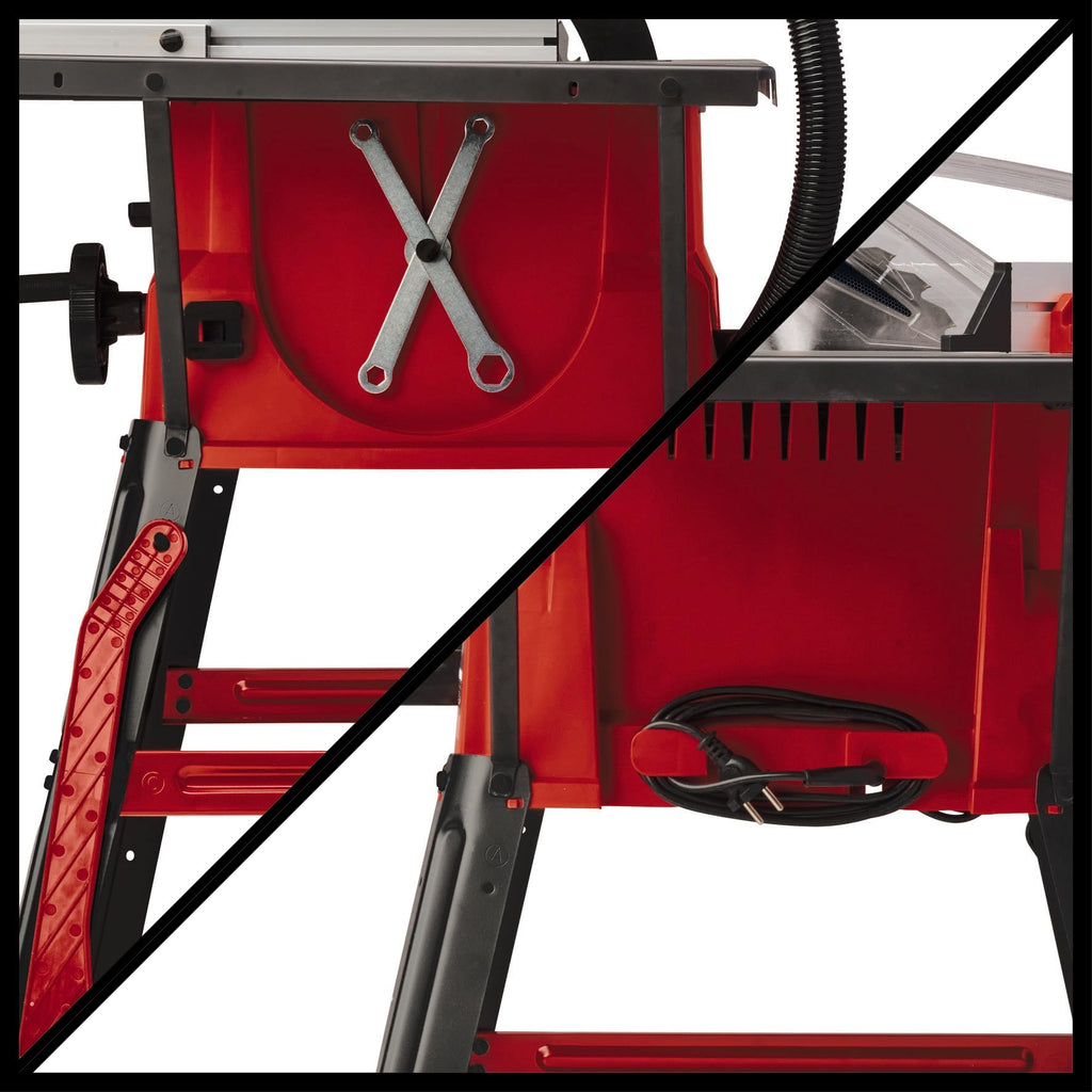 Scie circulaire sur table TC-TS 2025/2 U 2000 W lame Ø 250 mm hauteur de coupe 85 mm rallonges latérales butée d’angle