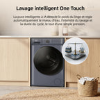 Lave-linge frontal CW07123863AX 7 kg classe énergétique A 1200 tr/min vapeur 15 programmes 46,5 cm gris