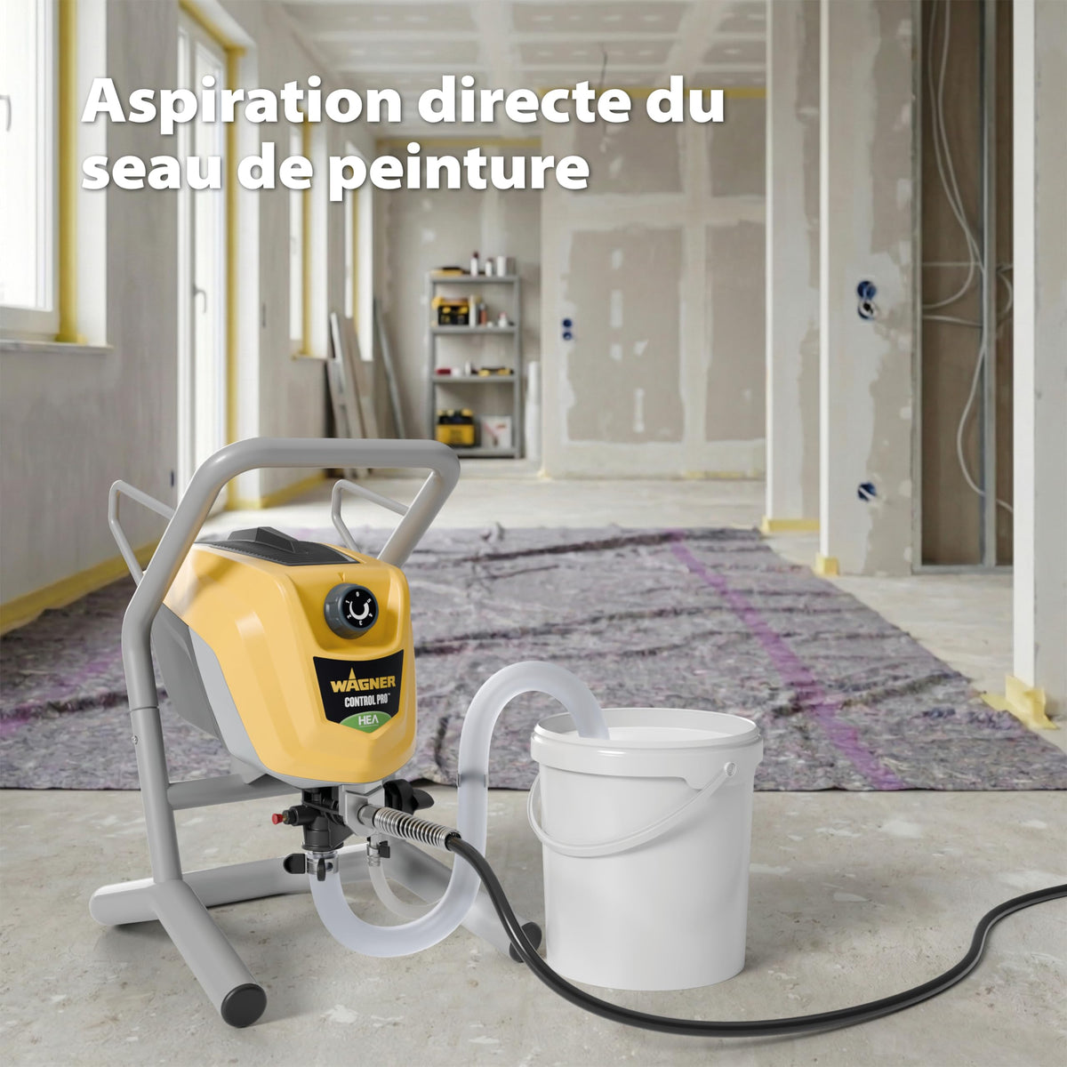 Système de peinture Airless Control Pro 250 M 110 bar tuyau 9 m réservoir 1,25 L avec pistolet et buses HEA