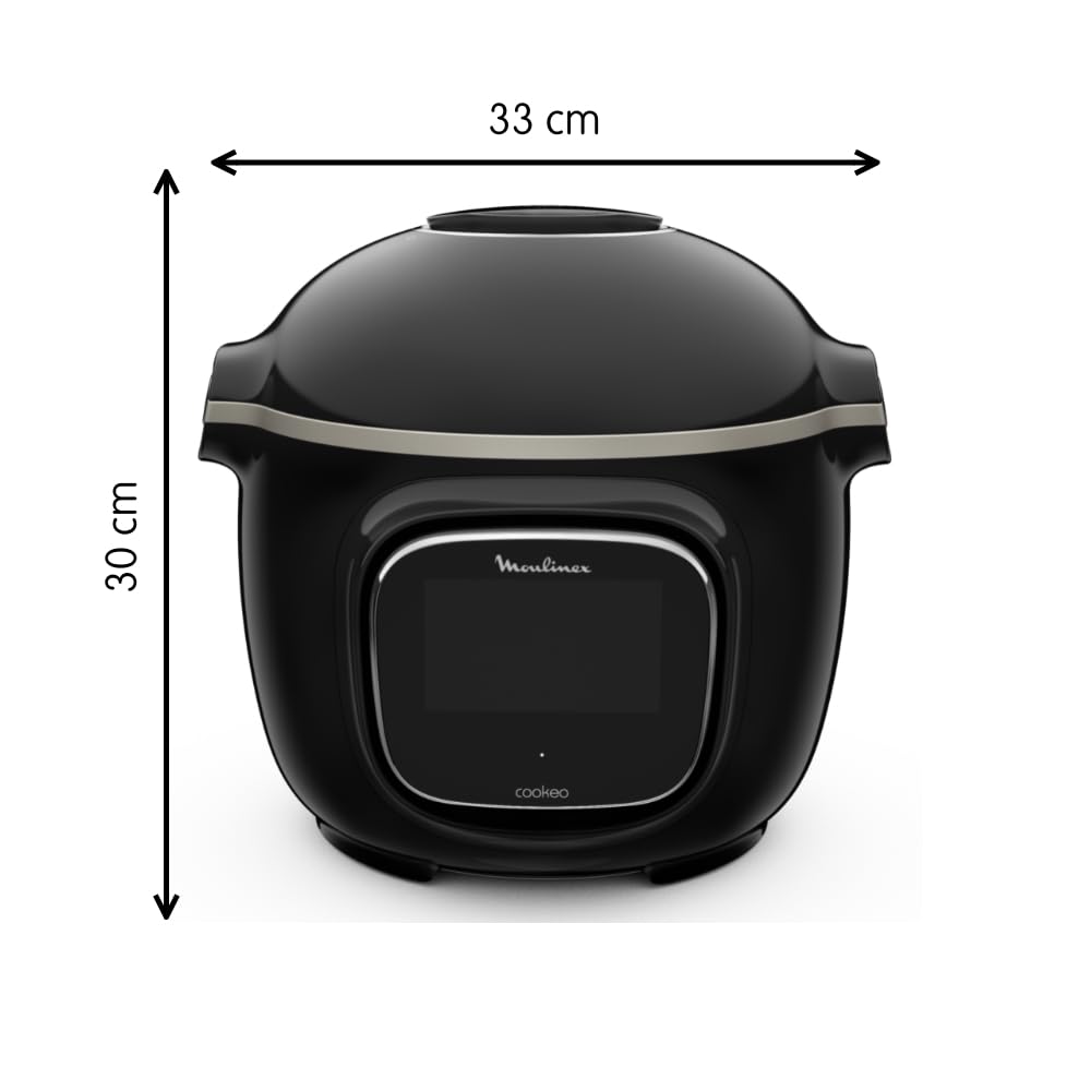 Multicuiseur électrique Cookeo Touch WiFi 6 L 1600 W écran tactile 13 modes de cuisson avec panier vapeur