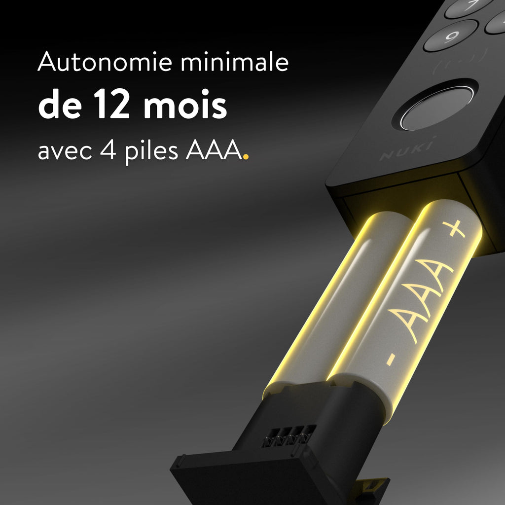 Clavier pour serrure connectée Keypad 2 NFC 2026 Bluetooth déverrouillage par NFC empreinte digitale ou code IP54