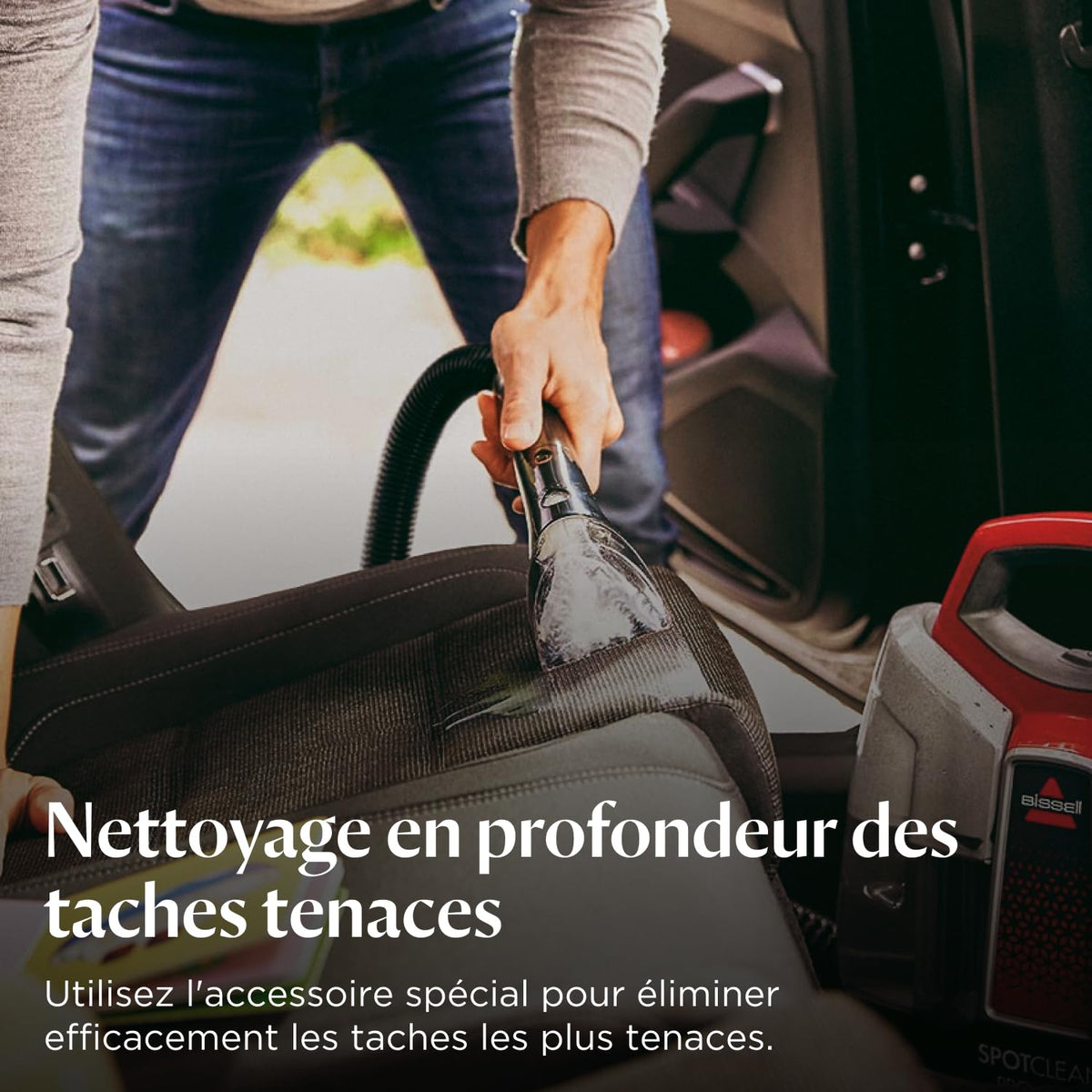 Shampouineuse pour tapis et tissus SpotClean ProHeat 36988 330 W 1,1 L double réservoir tuyau de 1,5 m