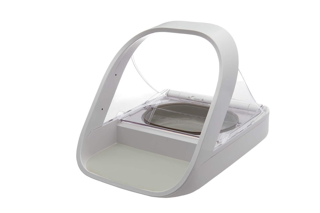 Distributeur de Nourriture Électronique à Accès Sélectif 400 ml 31 x 22,8 x 21,7 cm avec Couvercle Hermétique Puces RFID et Autonomie 6 Mois