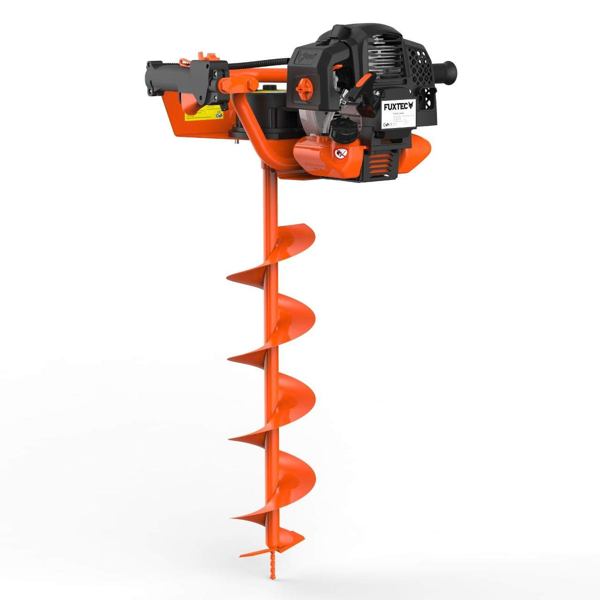 Tarière thermique FX-EB152 3 ch 52 cm³ avec 3 mèches 80 cm diamètres 100 150 et 200 mm châssis en acier