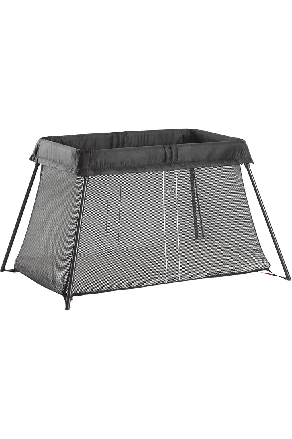 Lit parapluie Light pliable et portable noir 113 x 80 x 60 cm avec matelas et sac de transport dès la naissance à 3 ans