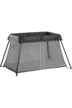 Lit parapluie Light pliable et portable noir 113 x 80 x 60 cm avec matelas et sac de transport dès la naissance à 3 ans