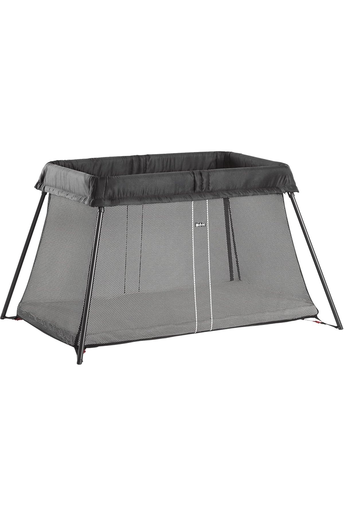 Lit parapluie Light pliable et portable noir 113 x 80 x 60 cm avec matelas et sac de transport dès la naissance à 3 ans