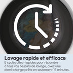 Lave-Linge Hublot EY 27SB7-S 7 kg 1200 tr/min 12 Programmes Départ Différé Classe Énergétique A Blanc 85 x 60 x 47 cm