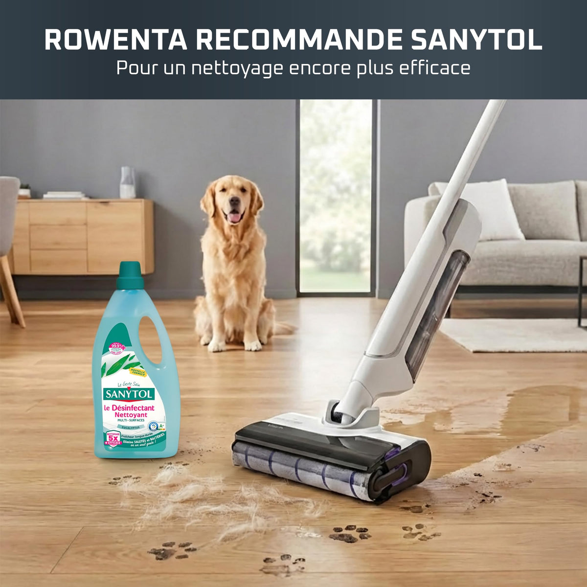Aspirateur laveur sans fil X-Clean 10 21,6 V 200 W autonomie 60 min nettoyage séchage automatique rouleau autopropulsé écran LED