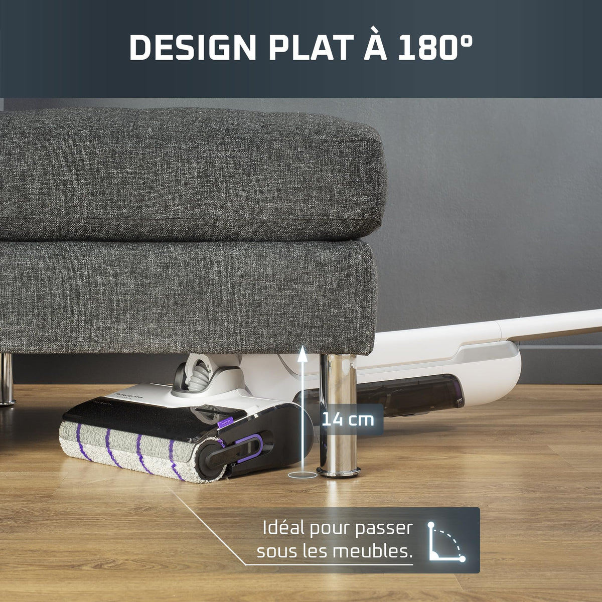 Aspirateur laveur sans fil X-Clean 10 21,6 V 200 W autonomie 60 min nettoyage séchage automatique rouleau autopropulsé écran LED
