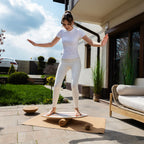 Planche d'équilibre en bois antidérapante pour entraînement équilibre posture proprioception charge maximale 120 kg kit complet