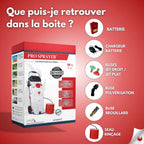 Pulvérisateur électrique Pro Sprayer Evo 35 L 7 bars 2 batteries 18 V tuyau 8 m 4 buses lance 40 cm sur chariot