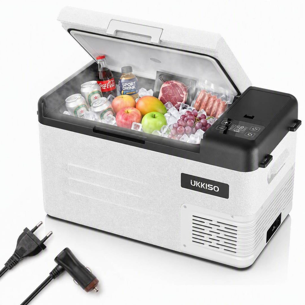 Glacière électrique portable 28 L à compresseur 12 V température réglable congélateur interne compact 1 clayette
