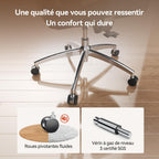 Chaise de Bureau Ergonomique en Maille M57 avec Support Lombaire Réglable Inclinaison 90 à 126° Charge 150 kg