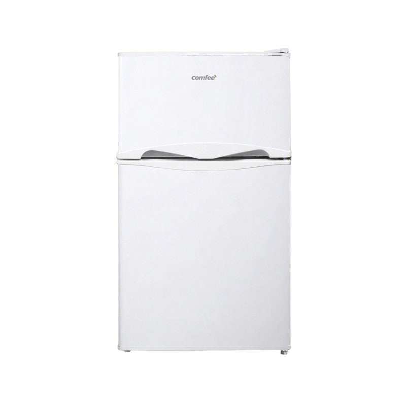 Réfrigérateur Combiné 87 L 2 Portes Congélateur Supérieur Sans Gel 40 dB 220 V Portes Réversibles 2 Étagères Blanc