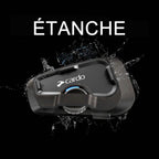 Intercom moto Bluetooth FREECOM 2X Duo 2 voies portée 800 m haut-parleurs 40 mm Bluetooth 5.2 lot de 2