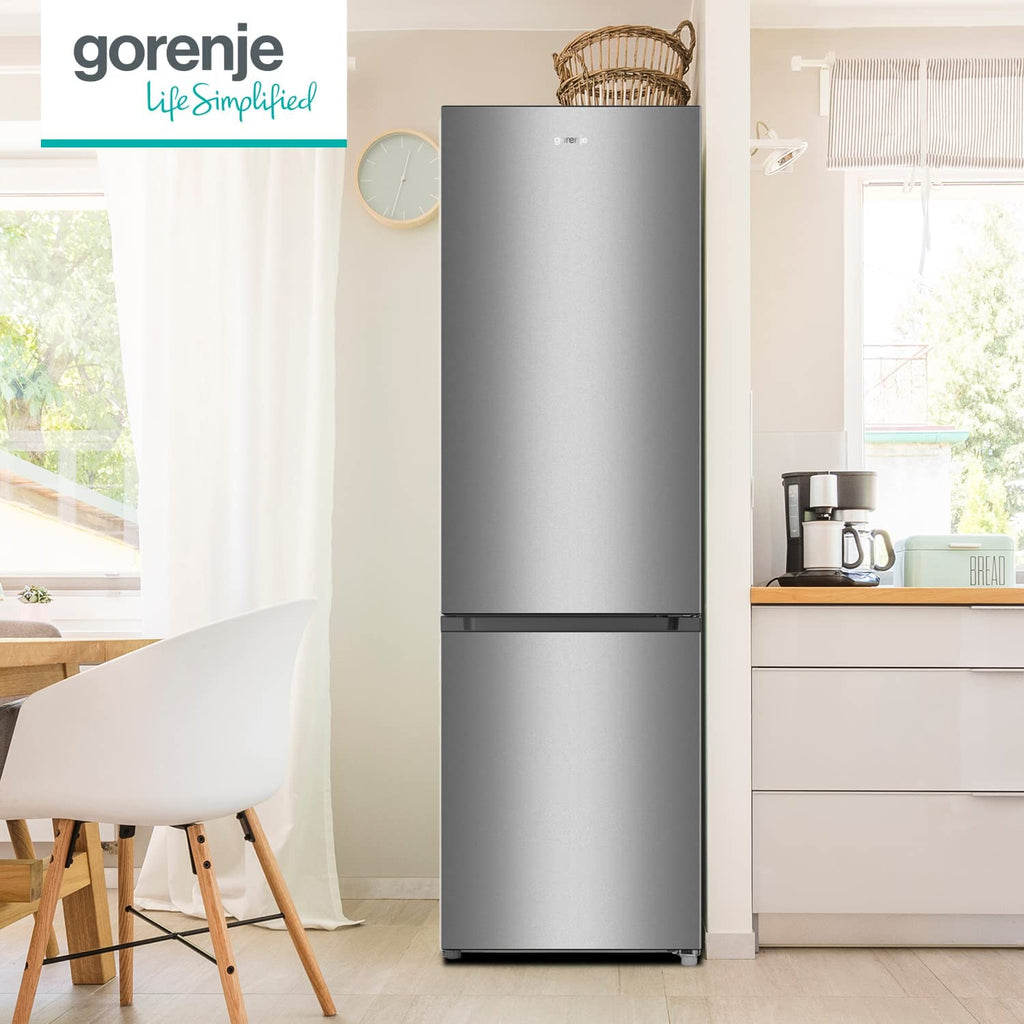 Réfrigérateur-congélateur RK4182PS4 264 L 2 portes congélateur en bas dégivrage automatique finition argentée