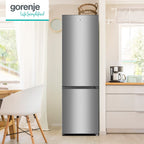 Réfrigérateur-congélateur RK4182PS4 264 L 2 portes congélateur en bas dégivrage automatique finition argentée
