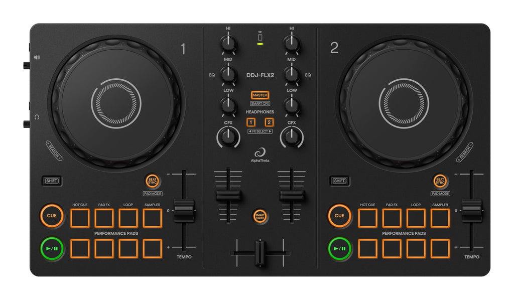 Contrôleur DJ 2 canaux DDJ-FLX2 USB compact et portable compatible rekordbox djay et Serato DJ Lite