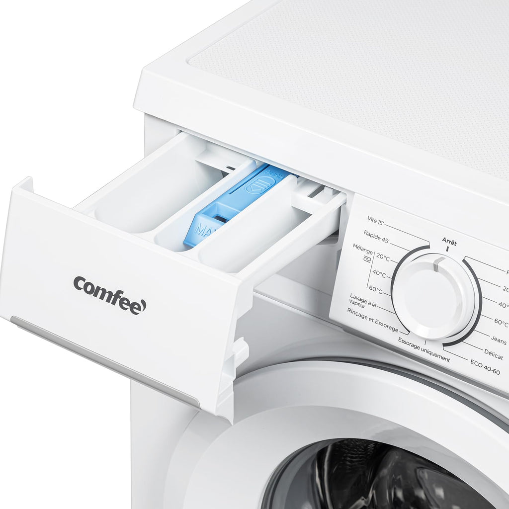 Lave-Linge Frontal CFE12EW80/W 8 kg Classe Énergétique A 1400 tr/min Moteur Inverter 15 Programmes Vapeur Blanc