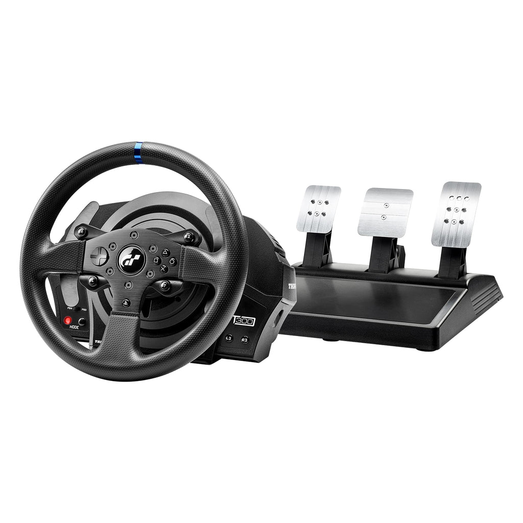 Volant de course à retour de force T300 RS GT pour PS5 PS4 et PC avec pédalier 3 pédales USB moteur brushless 16 bits