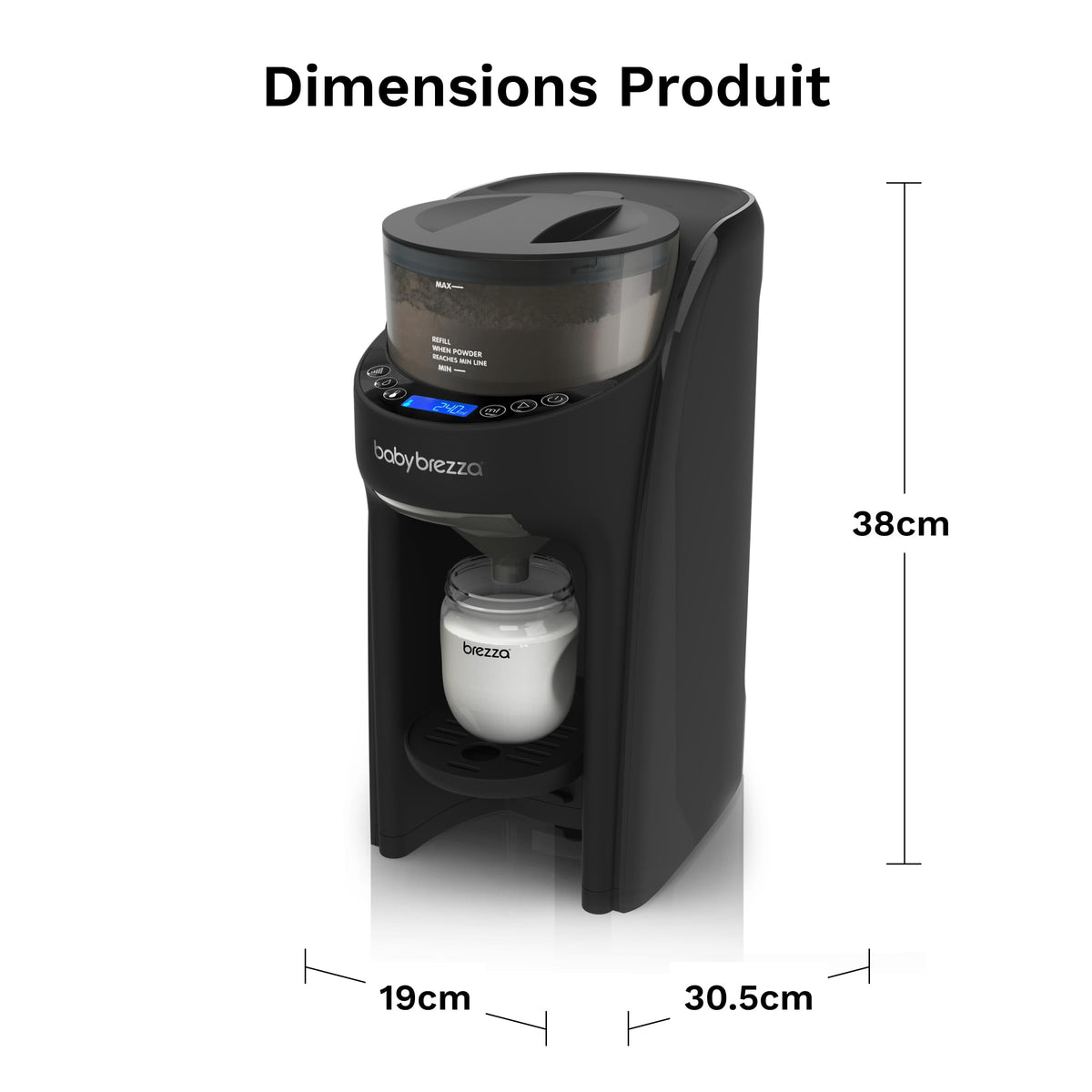 Préparateur automatique de biberons Formula Pro Advanced 60 à 300 ml 3 températures réservoir d’eau compatible lave-vaisselle