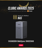 Serveur NAS 2 baies DH2300 4 Go RAM LAN 1GbE HDMI 4K NFC stockage jusqu'à 64 To sans disque