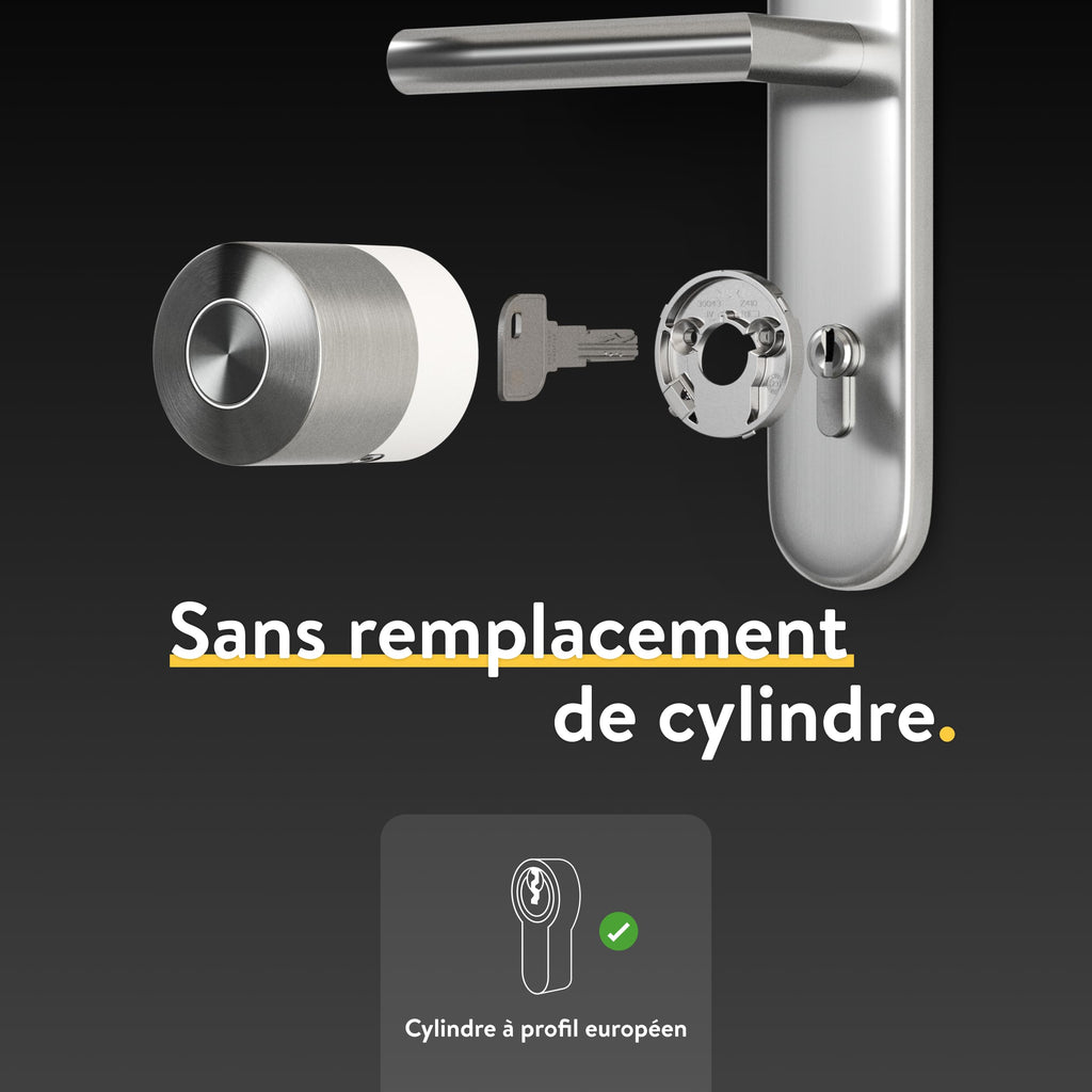 Serrure électronique Smart Lock Pro Bluetooth Wi-Fi Matter contrôle par application verrouillage automatique rechargeable