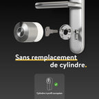 Serrure électronique Smart Lock Pro Bluetooth Wi-Fi Matter contrôle par application verrouillage automatique rechargeable