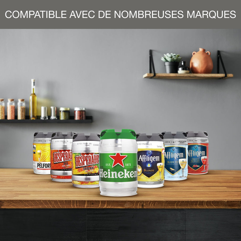 Tireuse à Bière BeerTender VB450E10 5 L 65 W 4 °C Compatible Fûts 5 L Système de Service à Pression Noir